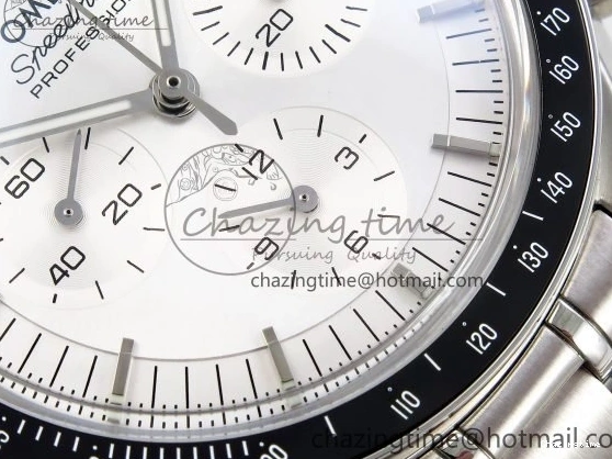 0302 Classic Speedmaster SS RMF Best Edition White Dial on SS Bracelet Lemania HW 7723